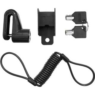 👉 Schijfremslot zwart Motor / Scooter Elektrische Step Fiets met kabel + houder 8719828746541