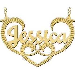 👉 Naamketting gouden active Names4ever Jessica Model