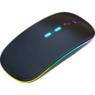 👉 Gaming muis zwart active Case2go - Draadloze met RGB LED Verlichting 8719793164456