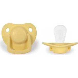 👉 Speen jongens geel Filibabba Fopspeen 0-6 maanden Bleke banaan, 2 stuks 5712804013760