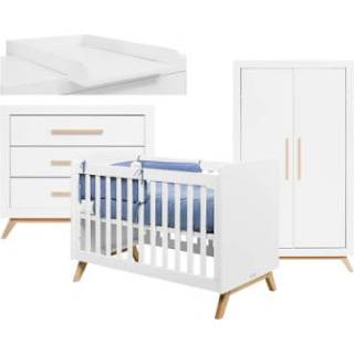 👉 Aankleedkussen wit MDF jongens baby's Bopita Babykamer Fenna 3-delig 60 x 120 cm / natuur met