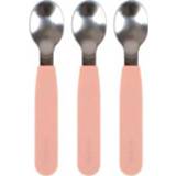 👉 Lepel siliconen silicoon meisjes Filibabba 3-pack, Peach 5712804013333