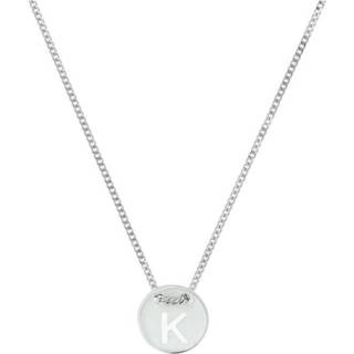👉 Halsketting zilveren active Gourmet Collier met Letter K