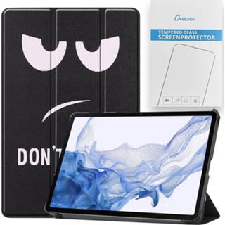 👉 Active Case2go - Tablet hoes&Screenprotector geschikt voor Samsung Galaxy Tab S8 11 Inch Auto Wake/Sleep functie Don't touch me 8719793174189