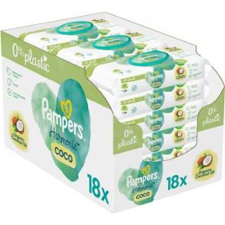 👉 Pamper Pampers Wet Wipes Kokosnoot 756 Doekjes (18 x 42 stuks) 8006540554425