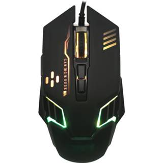 👉 Gaming muis zwart active met RGB LED Verlichting - 88 kleuren 8719793165033