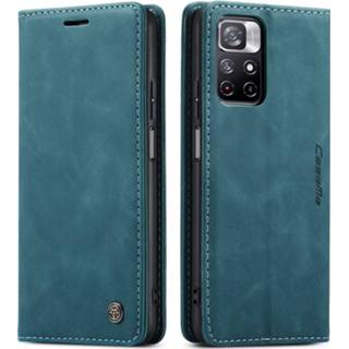 👉 Portemonnee blauw active CaseMe - Hoesje geschikt voor Xiaomi Redmi Note 11 Wallet Book Case Magneetsluiting 8719793165606