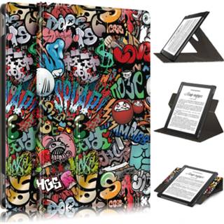 👉 E-reader hoes active Case2go - geschikt voor Pocketbook InkPad Lite Sleepcover Auto/Wake functie Magnetische sluiting Graffiti 8719793163183