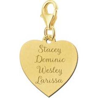 👉 Bedel geelgoud active Hartvormige met Vier Namen van GNB40 | Names4ever