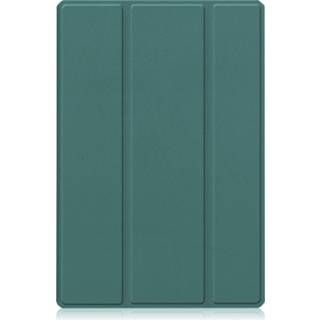 👉 Tablethoes groen active Case2go - Tablet hoes geschikt voor Samsung Galaxy Tab A8 (2021) 10.5 inch Flexibel TPU Tri-Fold Book Case 8719793163312