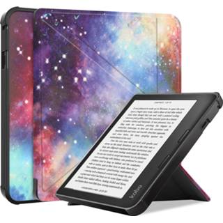 👉 E-reader hoes active Case2go - Hoesje geschikt voor Kobo Libra 2 Sleepcover Tri-Fold Book Case Auto/Wake functie Magnetische sluiting Galaxy 8719793164494