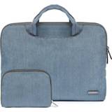 👉 Laptoptas blauw nylon active LSEN LS-116 Simple Laptop Bag Business Liner Tas, Grootte: 13.3 Inch (Snowflake Lichtblauw)