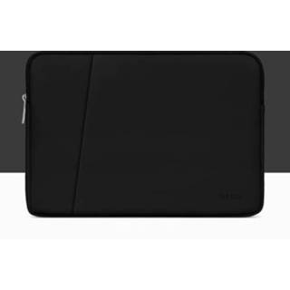 Laptoptas zwart active BAONA BN-Q001 PU-lederen laptoptas, kleur: dubbellaags middernacht zwart, grootte: 13/13.3 / 14 inch