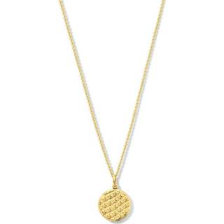 👉 Halsketting zilver active Verguld Collier met Ronde Hanger