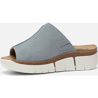 👉 Muil blauw suede vrouwen Feyn Riva slippers 8718708666443