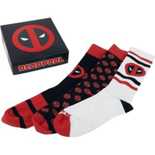 👉 Sokken meerkleurig mannen Deadpool - Allover und Logo 8445484059496