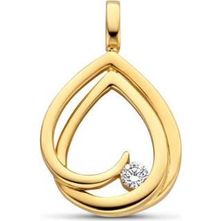👉 Hanger diamant geelgoud active met van 14K