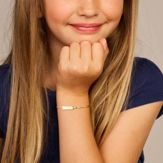 👉 14K Geelgouden Graveerarmband voor Kinderen 9cm