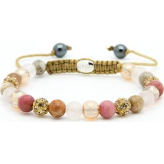 👉 Kralenarmband goud active Spiral Teddy Gold Crystal Kralen Armband van Karma