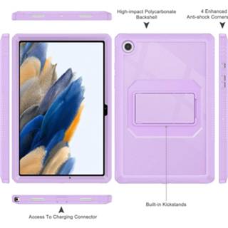 👉 Paars Fonu Fullcover hoes Samsung Tab A8 - 10.5 inch Lilac 8720604092257