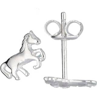 👉 Oorknop zilver active kinderen Lilly Steigerend Paard Oorknoppen van voor 8712121598602