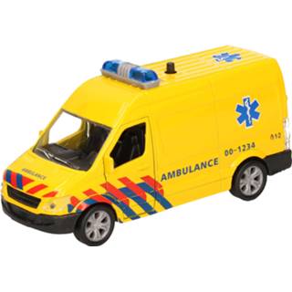 Kinderen Speelgoed ambulance met licht en geluid