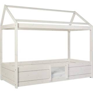 👉 Lattenbodem kinderen LIFETIME Kidsrooms 4-in-1 House Bed Whitewash incl. Luxe 5712521121144