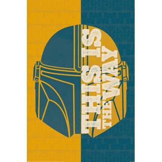 👉 Poster multicolor unisex Hoofdmateriaa Papier mannen Star Wars - The Mandalorian Half/Half 5050574349611