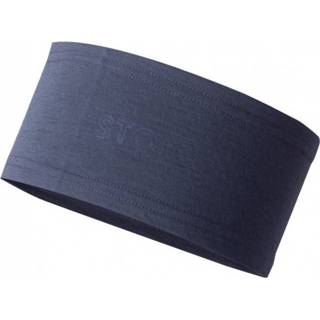 👉 Hoofdband blauw zwart One Size uniseks Stoic - Merino150 BensjonSt. II Headband maat Size, blauw/zwart 7312590929306