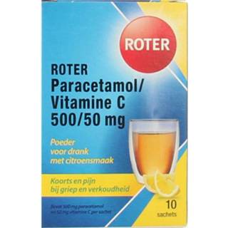 👉 Vitamine active Roter Paracetamol C 500/50 mg 10 stuks 8713304954697