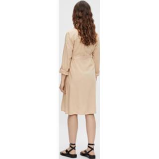 👉 Blousejurk viscose vrouwen beige 'Mercy' 5715211230850