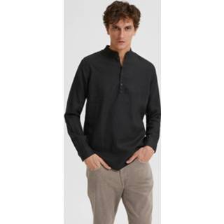 👉 Overhemd linnen s mannen zwart 'Kylian' 5715219694647