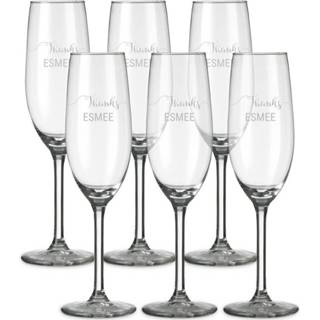 👉 Champagne glas Champagneglas graveren - 6 stuks 4251217100595