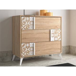 👉 Commode eik CLAUDIA 3 lades sonoma 5400943227963