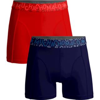 👉 Boxershort katoen s mannen rood Heren 2-pack boxershorts effen 8718168996036