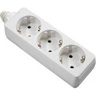 👉 Stekkerdoos wit Schwabe 3 x randaarde zonder kabel 4011160117312