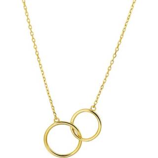 👉 Halsketting active Bouman collectie 14 karaats geelgouden collier met hanger