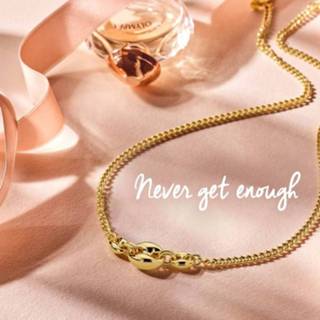 👉 Halsketting zilveren active Vergulde Collier met Gourmetschakels
