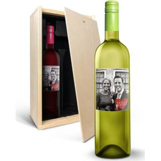 👉 Wijn pakket rood wit Wijnpakket met bedrukt etiket - Oude Kaap en 4250891802832