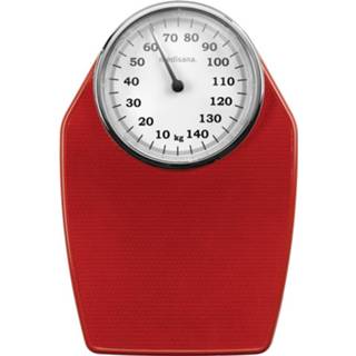 👉 Personenweegschaal rood Medisana PS 100 rot Analoge Weegbereik (max.): 150 kg Donkerrood 4015588404986