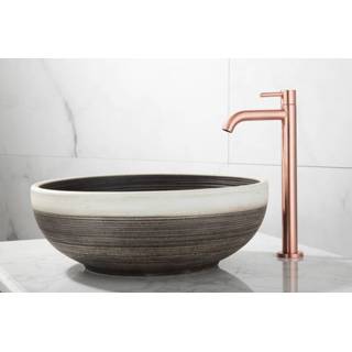 👉 Toiletkraan Saniclear Copper verhoogde geborsteld koper 7434217379308