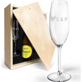 👉 Prosecco Champagnepakket met gegraveerde glazen - Riondo Spumante 4251217140133