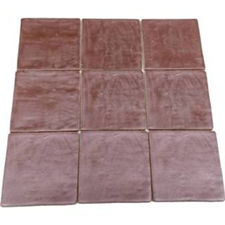 👉 Wandtegel DTG Oud Hollands mozaïek 13x13 burgundy metallic 7434216197170