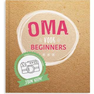 👉 Boek senioren met naam en foto's - Oma voor beginners (Hardcover) 4251217130080