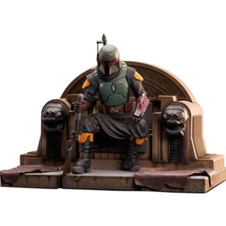 👉 Mannen Star Wars: The Mandalorian Premier Collection 1/7 Boba Fett on Throne 24 cm 699788844182