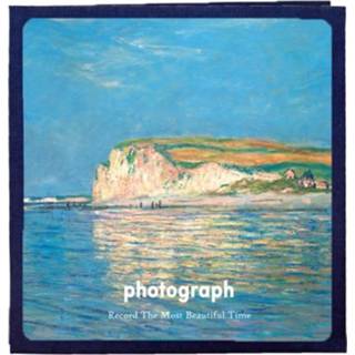 👉 Fotoalbum witte active Art Retro DIY geplakte film Familie Paar Herdenkings Grote Capaciteit Album, Kleur: 16 Inch Strand (40 kaart Inner Pages)