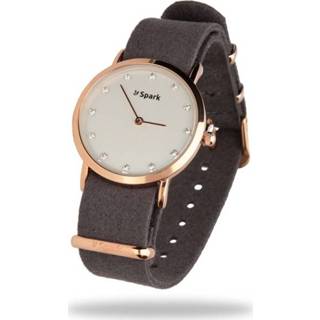 👉 Horloge active grijze Sencillo met Horlogeband van Spark Jewelry