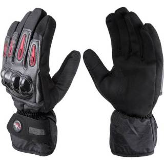 👉 Motorfiet zwart XL active Pro-Biker MTV08 Motorfiets Warm Winddicht Lange Handschoenen, Grootte: (zwart)
