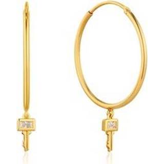 👉 Oorring goudkleurige active Ania Haie Under Lock and Key Oorringen met Sleutel