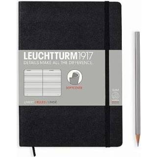 👉 Notitieboek zwart medium Leuchtturm1917 notitieboekje softcover a5 gelinieerd 4004117328206